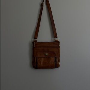 Fossil Leather Crossbody Bag